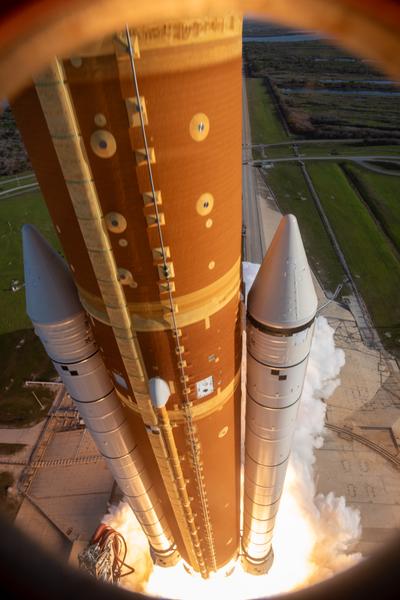 Liftoff aerial view